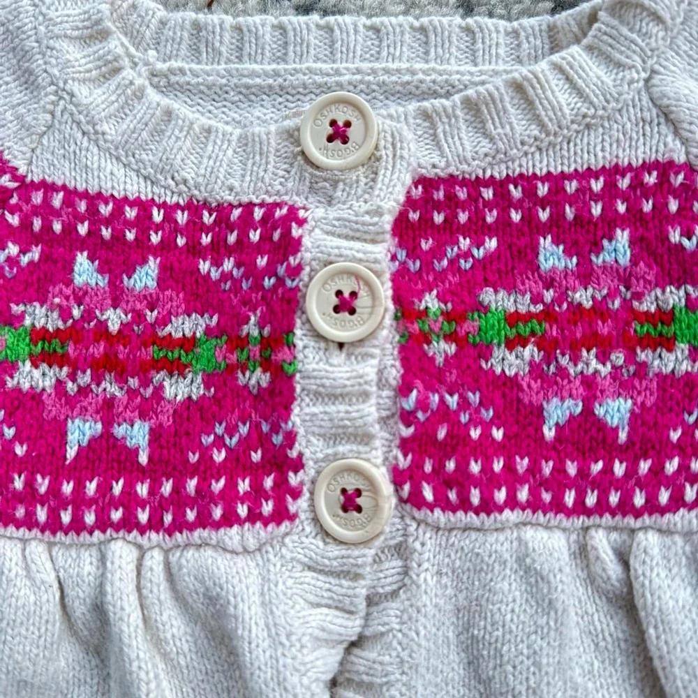 Osh Kosh Infant Girl Peplum Cardigan 6 months
